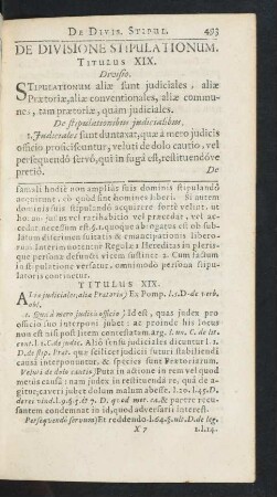 Titulus XIX.
