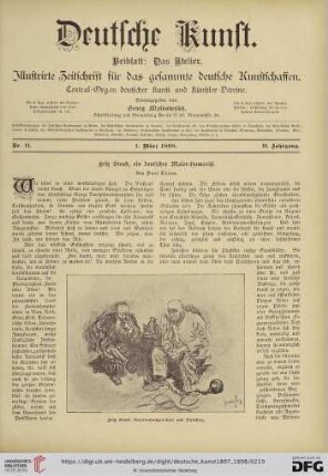 Nr. 11 (1. März 1898)