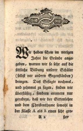 Entwurf der Gegenstände, welche in den zwoen höhern bürgerl. Hauptschulen A und B sonst Realschulen genannt, zu München im Jahre 1785 gelehrt worden sind