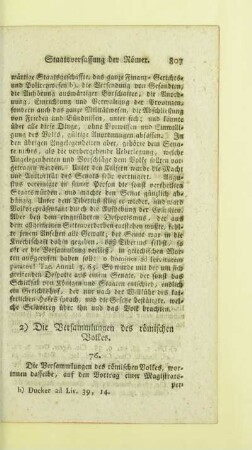 2) Die Versammlung des römischen Volkes