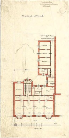 Pfann, Paul; München, Müllerstr. 9; Haus Rothmüller - Grundriss