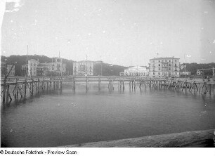 Blick über die Seebrücken zum Kurplatz