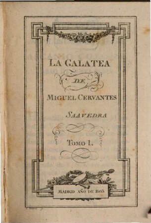 La Galatea. 1