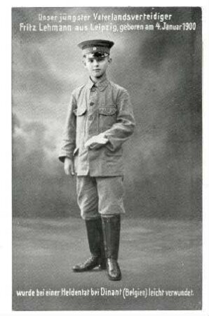 Nr. 56: Unser jüngster Vaterlandsverteidiger Fritz Lehmann..