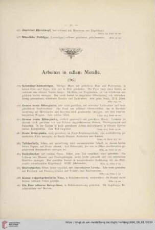 Arbeiten in edlem Metalle
