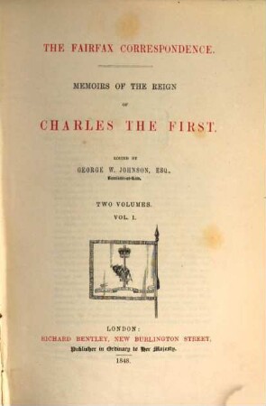 Memoirs of the reign Charles I : two volumes. 1