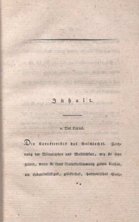 Inhalt. a. Des Textes.