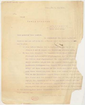 Brief an Erwin Lendvai : 03.05.1921