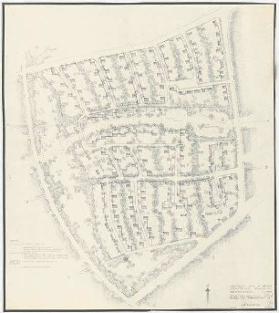 Wohnsiedlung am alten Decksteiner Friedhof, Köln: Pflanzplan 1:1000