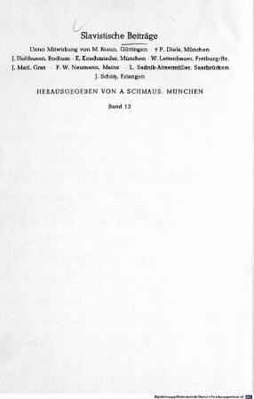 Vergleichende griechisch-slavische Aspektstudien
