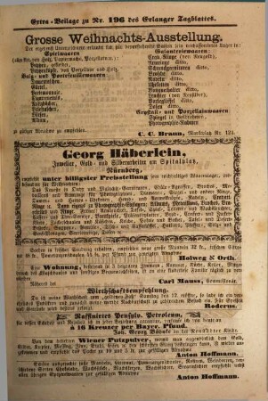 Wochenbericht des Schleswig-Holsteinischen Vereins zu Erlangen, 1863