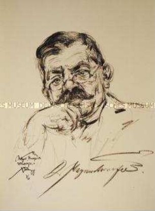 Bildnis des Nervenarztes und Sexualforschers Magnus Hirschfeld