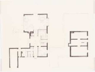 Wohnhäuser, St.Loup/Versoix (Häuser Schwebes und Platz): Haus Schwebes: Grundriss EG