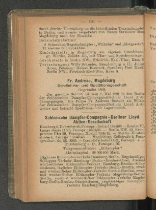 Schlesische Dampfer-Compagnie-Berliner Lloyd Aktien-Gesellschaft