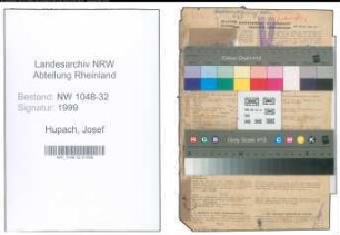 Entnazifizierung Josef Hupach , geb. 08.06.1899 (Angestellter)