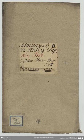 Sonatas - Mus.2-Q-2,8 : vl, fl, bc - G; GroT 4643-G; GroT 3596-G; GroT 4157-G; GroT 4607-G