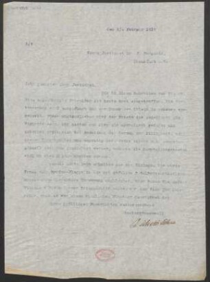 Brief an Julius Burghold : 23.02.1915
