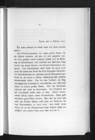 Bonn, den 7. Februar 1911