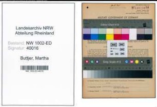 Entnazifizierung Martha Buttjer, geb. 29.08.1894 (Lehrerin)