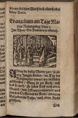 Evangelium am Tage Mariae Reinigung/ Luce 2.