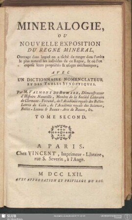 2: Minéralogie, Ou Nouvelle Exposition Du Règne Minéral