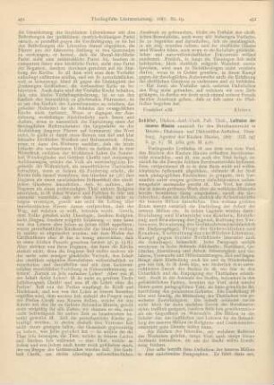 452-454 [Rezension] Schäfer, Theodor, Leitfaden der inneren Mission zunächst für den Berufsunterricht in Brüder-, Diakonen- und Diakonissen-Anstalten