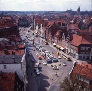 Lüneburg : Lüneburg. Blick von der St. Johanniskirche auf den Platz Am Sande