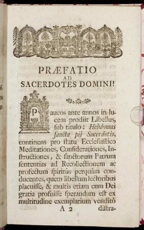 Præfatio ad sacerdotes Domini!