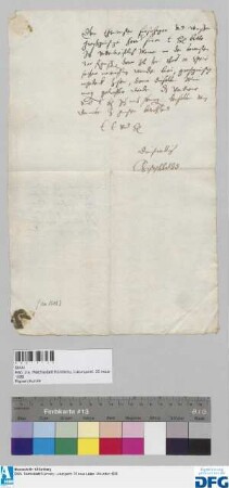 Dr. Christoph Held bittet den Christoph Fuerer seiner "mit den bewußten 300 fl. groschen" eingedenk zu sein.