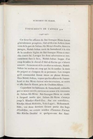 Chapitre IV. Événements de l'année 902 (1496-1497)