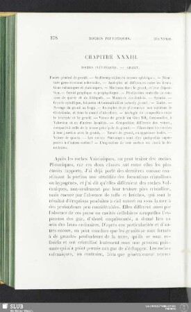 Chapitre XXXIII. Roches plutoniques - Granit