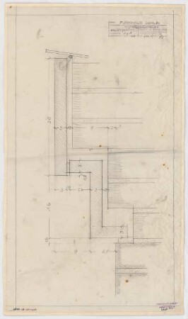 Haus des Rundfunks, Berlin-Charlottenburg: Fassadendetails Hauptgesims