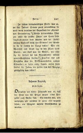 Zehntes Kapitel. Eifersucht