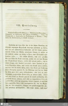 VIII. Vorlesung