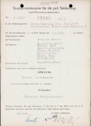 Liehner, Franz