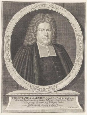 Bildnis des Christianus Sahmius