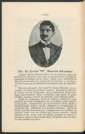 Dr. D. Luis W. García Moreno