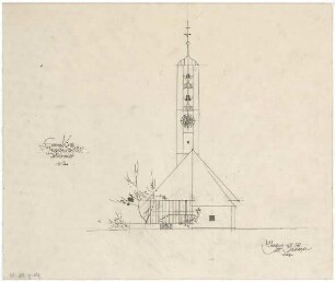 Gsaenger, Gustav; Ingolstadt (Bayern); Ev. Kirche St. Markus - Südseite (Ansicht)