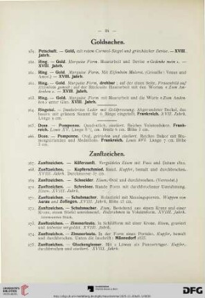 Zunftzeichen (Nr. 267-277)