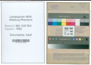 Entnazifizierung Adolf Schumacher , geb. 18.09.1900 (Angestellter)