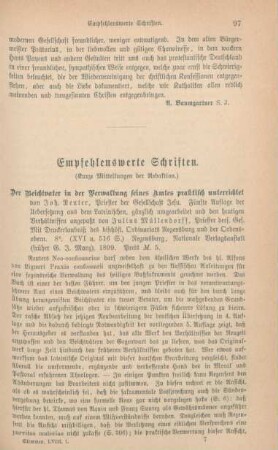 97-107 Empfehlenswerthe Schriften