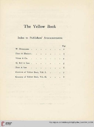 Index to Publisher's Announcements