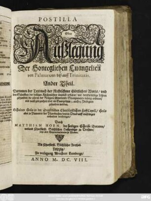 2: von Palmarum biß auff Trinitatis