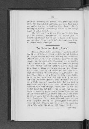 Der Name der Stadt "Altona".