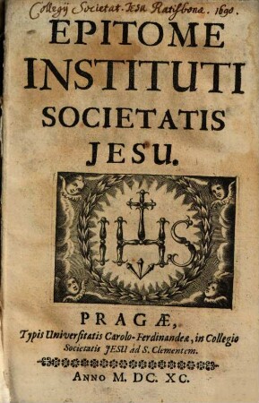 Epitome Instituti Societatis Jesu