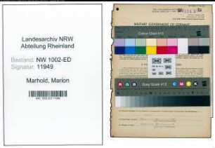 Entnazifizierung Marion Marhold, geb. 27.04.1905 (Lehrerin)