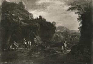 Phantasielandschaft : Thiele, Johann Alexander. Phantasielandschaft. Leinwand; 33 x 49,5 cm. Dresden: Gemäldesammlung Alte Meister Inv. Nr. S 52