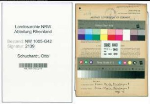 Entnazifizierung Otto Schuchardt , geb. 01.04.1894 (Friseur)