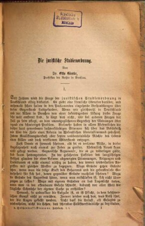 Jahrbuch für Gesetzgebung, Verwaltung und Volkswirtschaft im Deutschen Reich. 1, 1. 1877