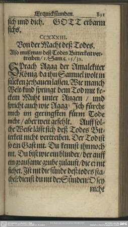 CCXXXIII. Von der Macht deß Todes